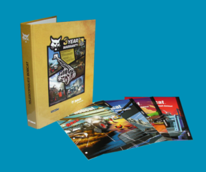 N° cl104 Classeur simple et intercalaires imprimés.